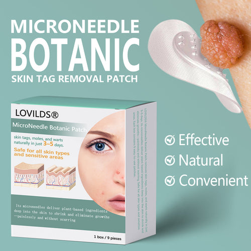 🌈LOVILDS® MicroNeedle Botanic Skin Tag Removal Patch 🇺🇸 Made in the USA