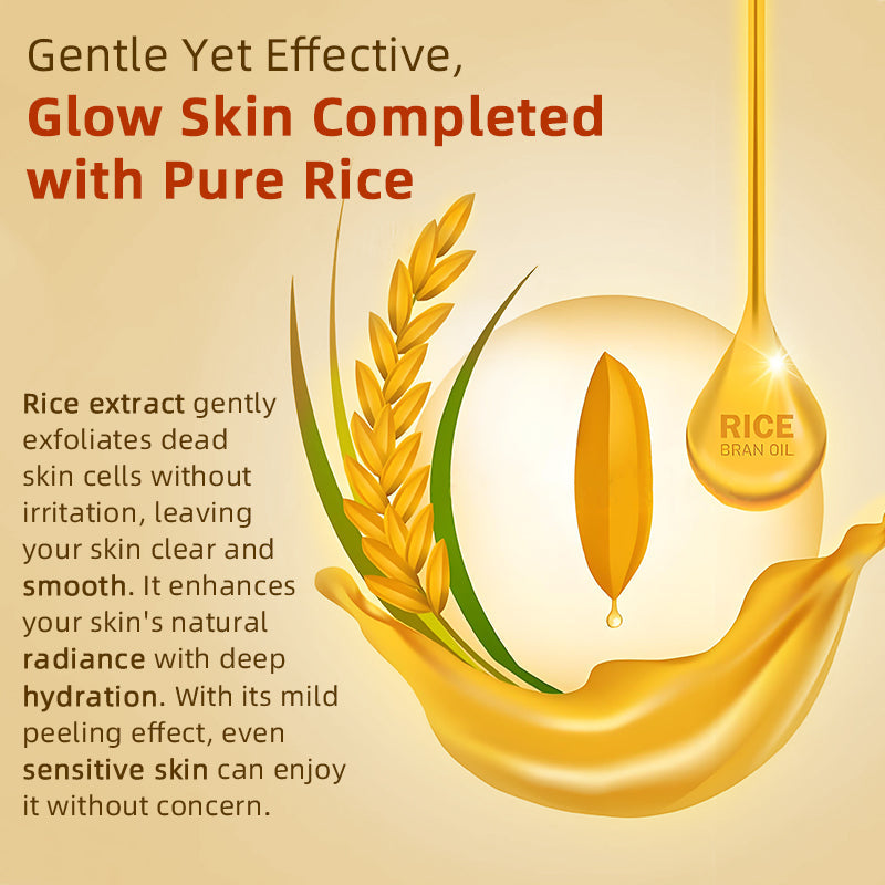 Sale Happening Now:70%OFF🔥 Gentle Exfoliator Glow Rice Ampoule-Suitable for All Skin Types