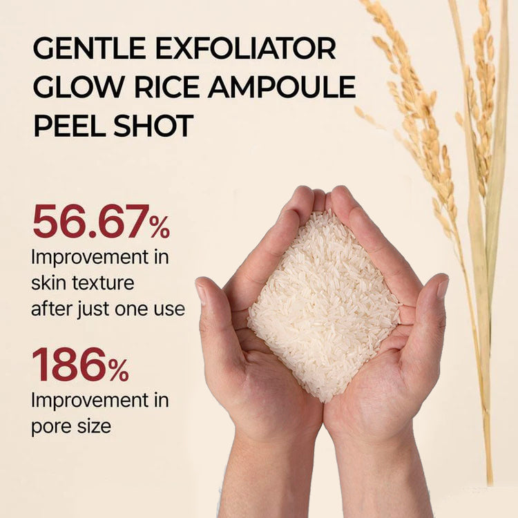 Sale Happening Now:70%OFF🔥 Gentle Exfoliator Glow Rice Ampoule-Suitable for All Skin Types